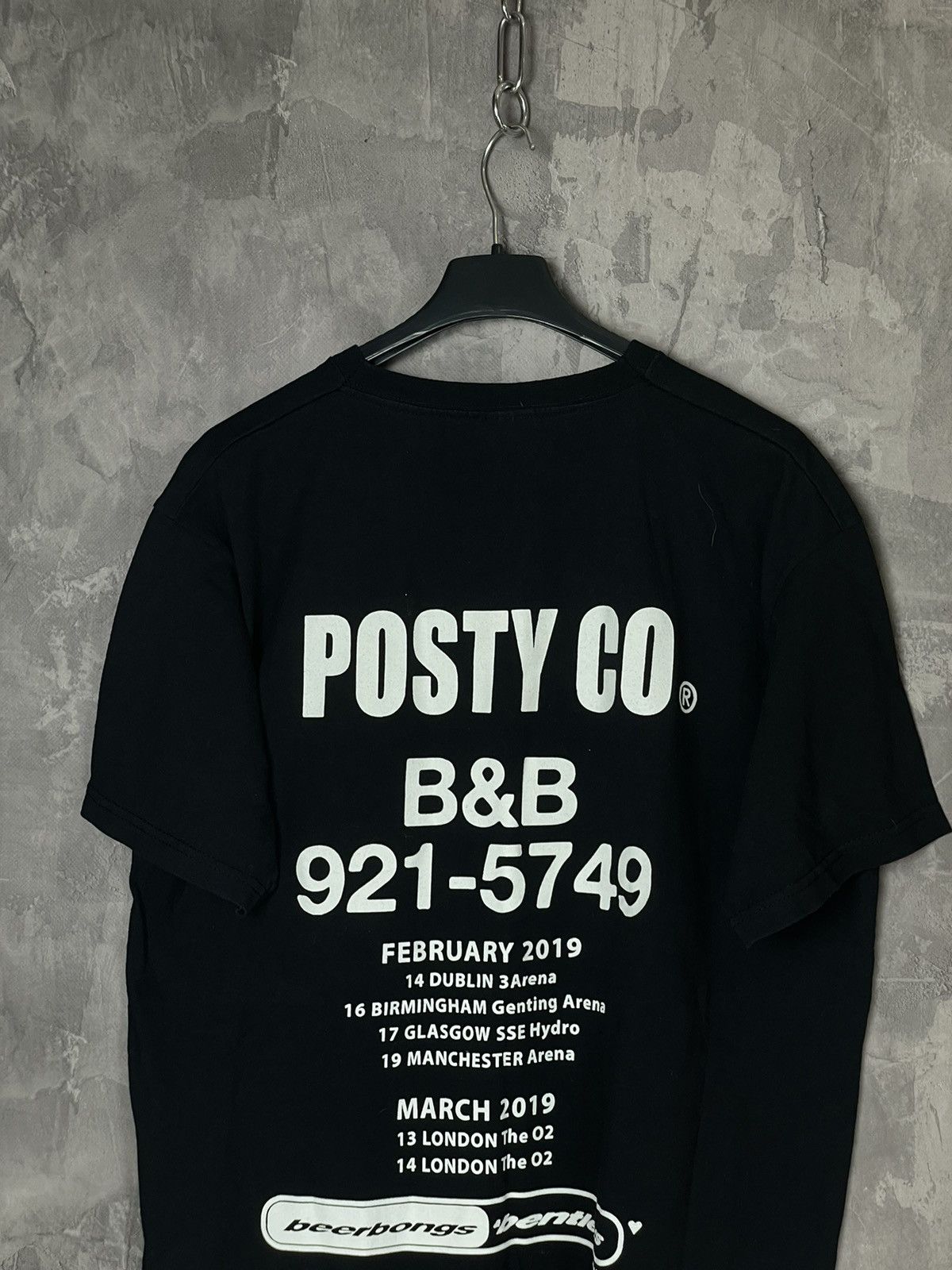 Rap Tees Vintage Y2K POST MALONE Rap Tour T-shirt Streetwear Style Size US L / EU 52-54 / 3 - 9 Thumbnail