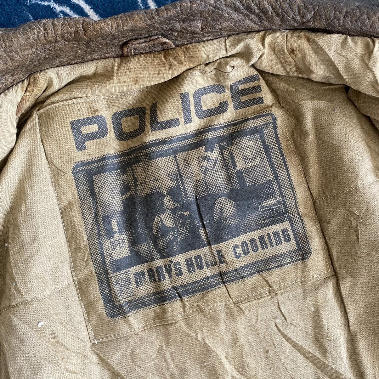 Vintage Leather jacket cow leather police cafe mary’s home cooking Size US M / EU 48-50 / 2 - 7 Thumbnail