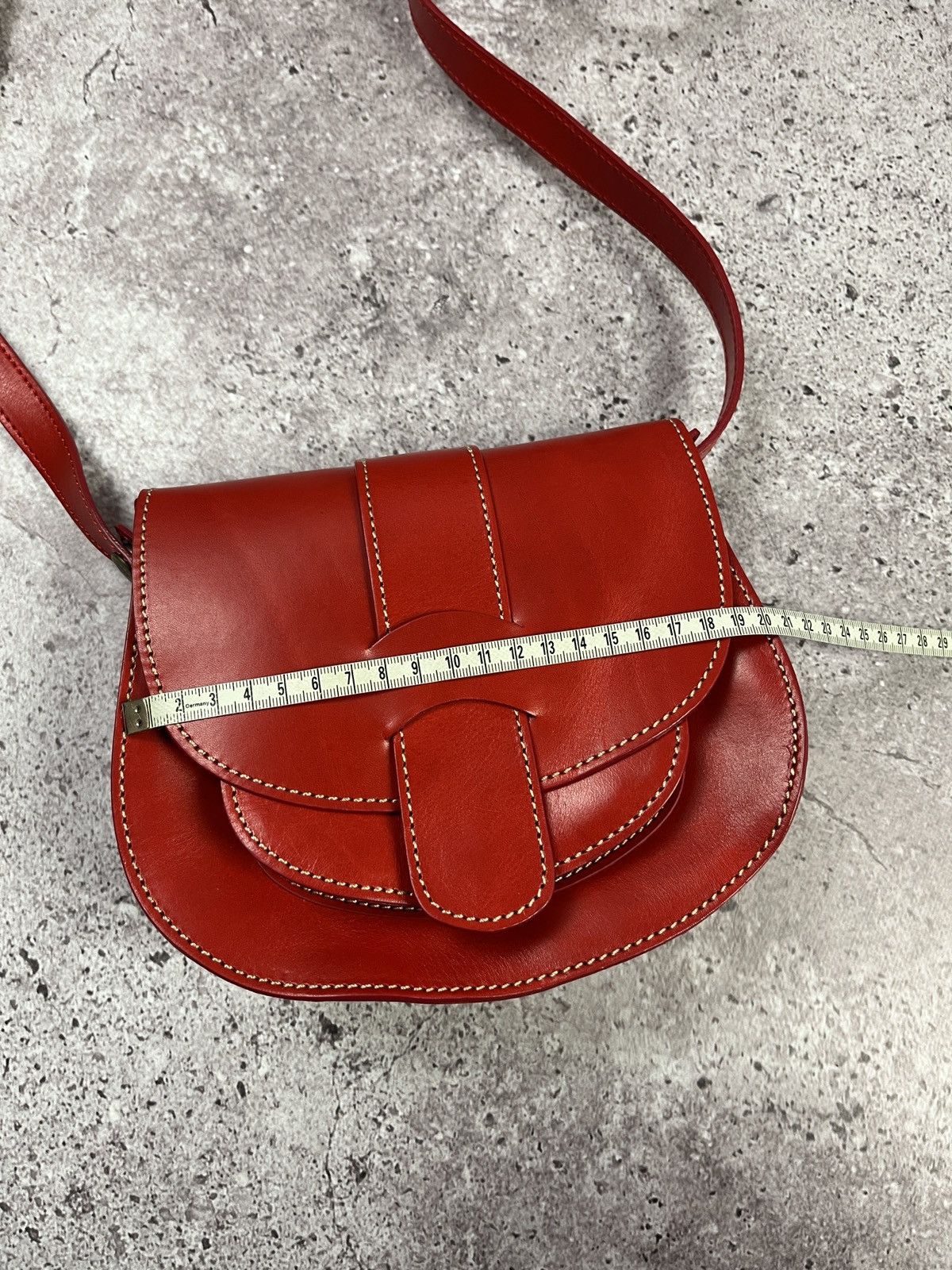 Other Penelope Chilvers Red Leather Mini Saddle Crossbody Bag Size ONE SIZE - 13 Thumbnail