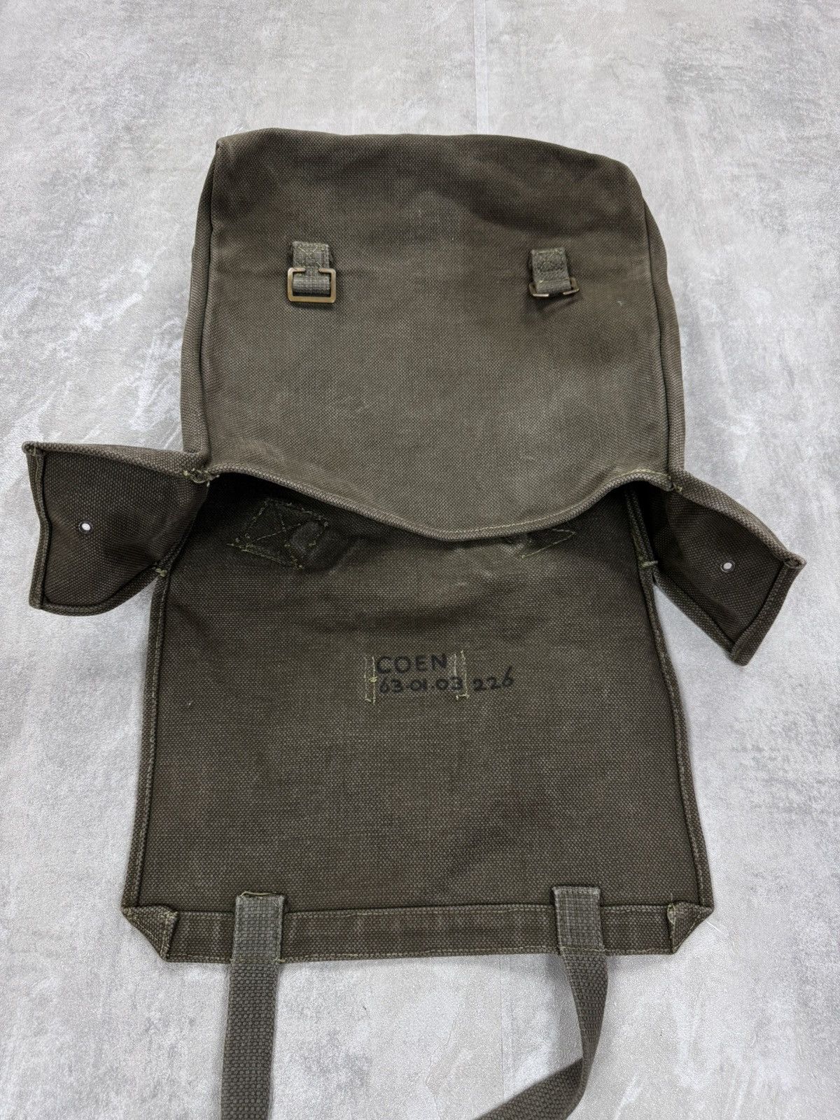 Other Vintage military canvas Biker Bag Motorcycle back bag Size ONE SIZE - 10 Thumbnail