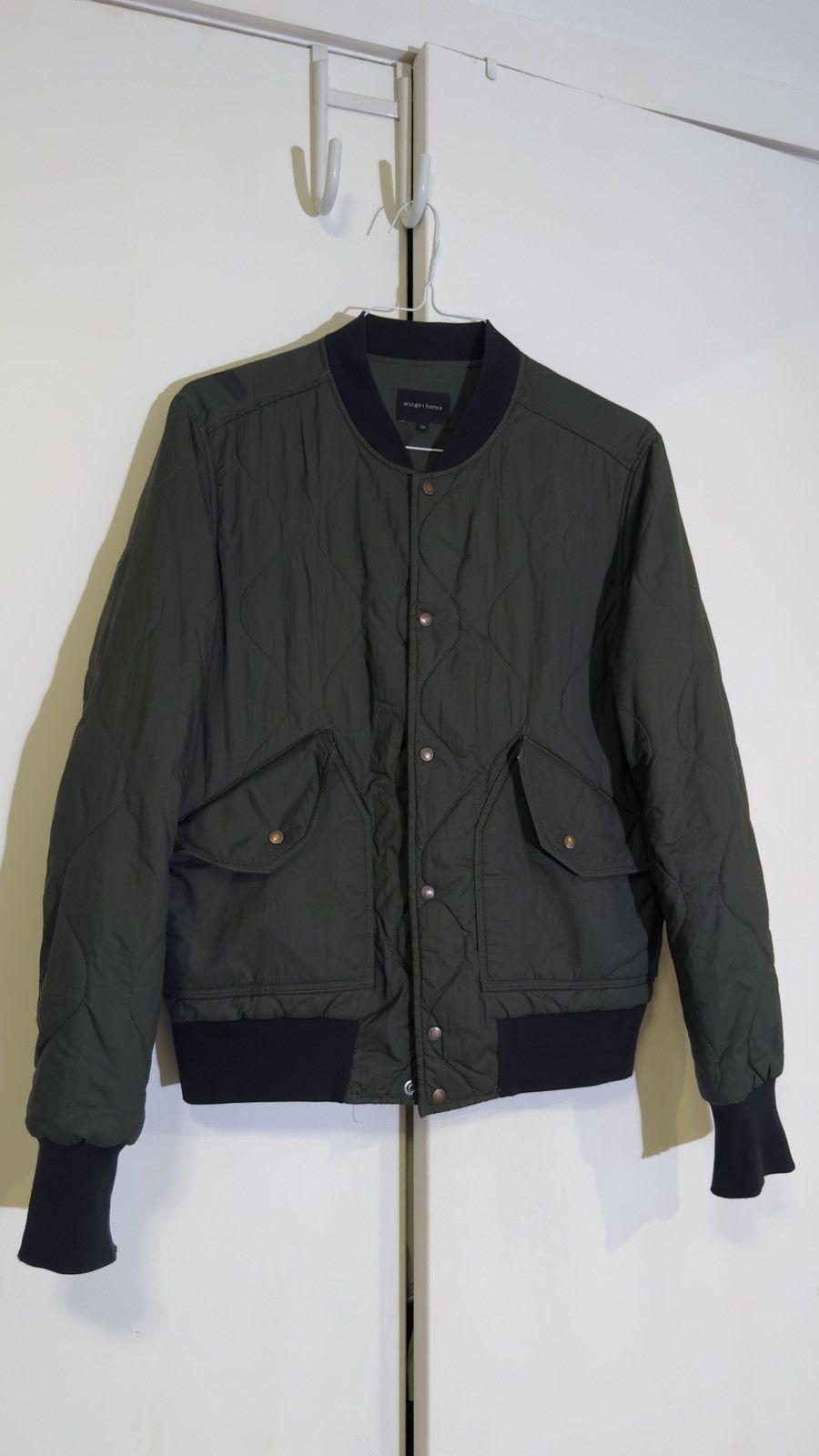 Wings + Horns Combat Quilted Bomber Jacket Size US M / EU 48-50 / 2 - 1 Thumbnail