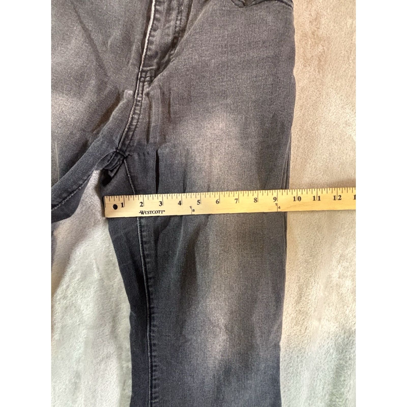 Vintage Women's Black High Rise Bootcut Jeans Stretchy Size M Size 32" / US 10 / IT 46 - 6 Thumbnail