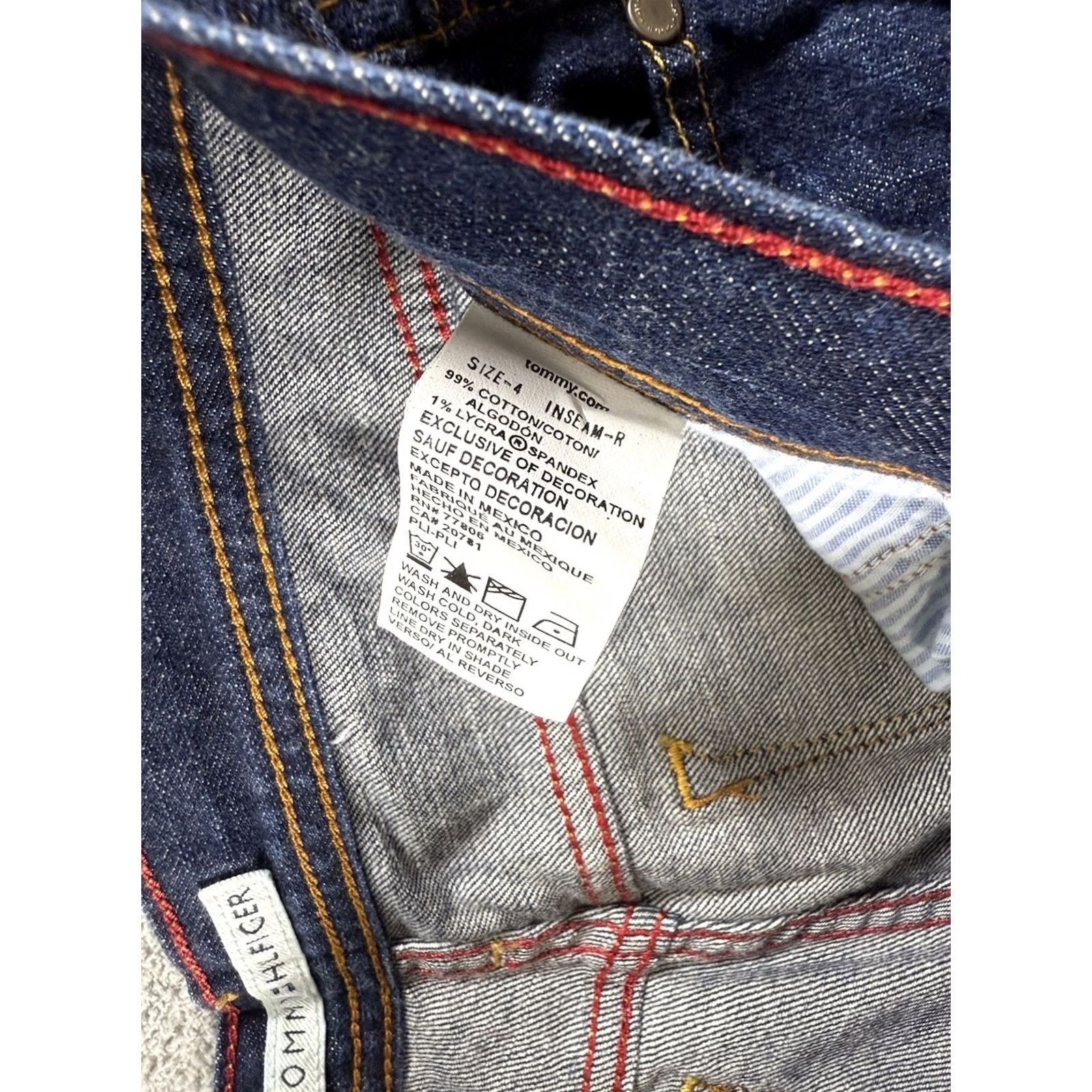 Tommy Hilfiger Tommy Hilfiger Jeans Women's Size 4 Blue Classic Preppy Weekend Work Wear Bootcut Dark Wash Jeans Size 27" / US 4 / IT 40 - 2 Thumbnail