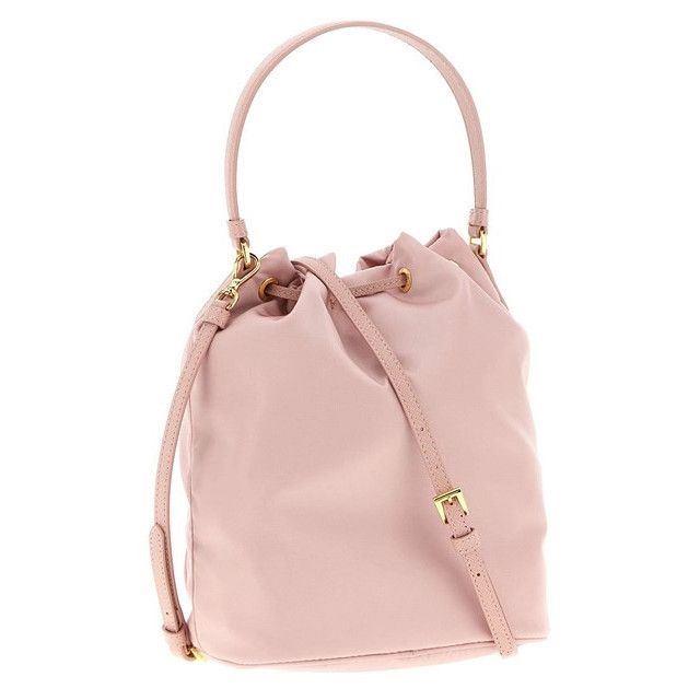 Prada PRADA Duet $1950 Peach Nylon Bucket Bag New & Authentic Size ONE SIZE - 2 Thumbnail