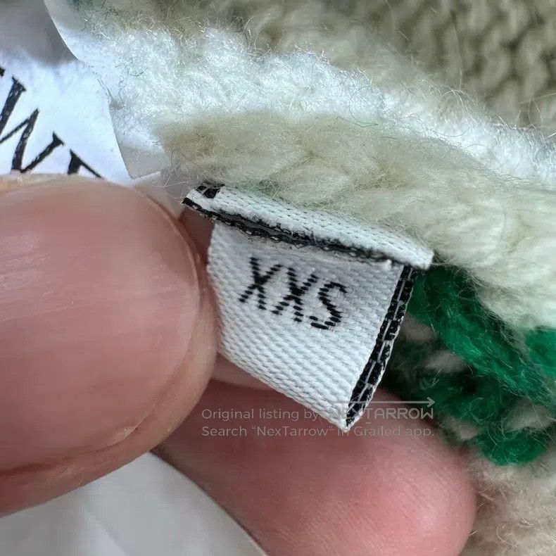 Loewe Loewe Green Striped Cardigan Size XXS / US 00 / IT 34 - 8 Thumbnail