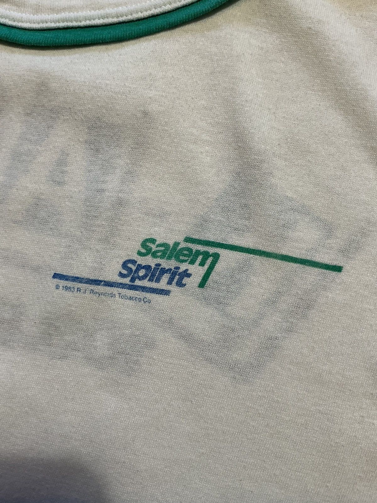 Vintage Vintage 80s 1983 Salem Spirit K-Ace 103.9 Ringer T-Shirt Size US M / EU 48-50 / 2 - 5 Thumbnail