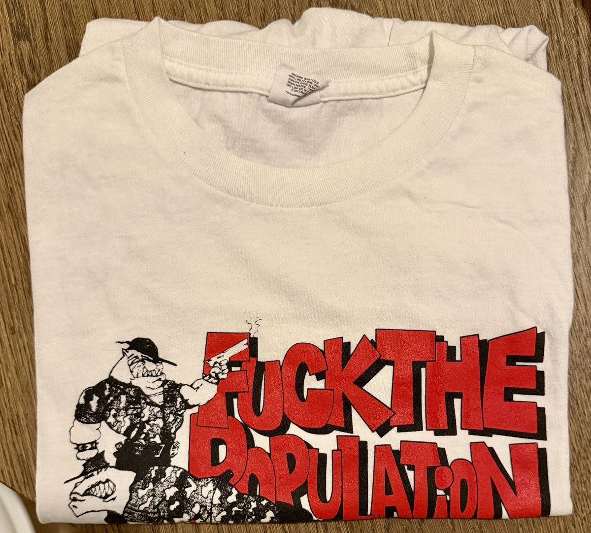Fuck The Population FTP: Drill Tee. Size US XL / EU 56 / 4 - 1 Thumbnail