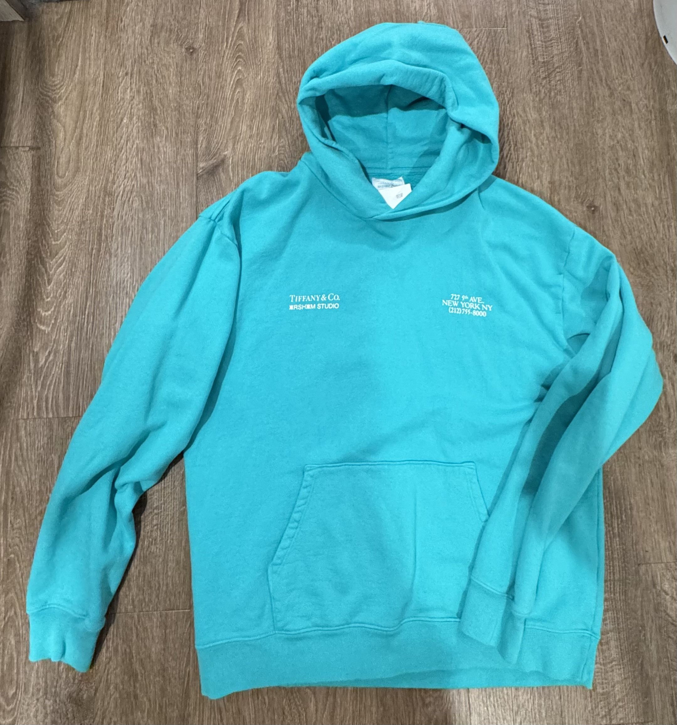 Tiffany & Co. NEW TIFFANY x ARSHAM STUDIO HOODIE IN TIFFANY BLUE SZ XL Size US XL / EU 56 / 4 - 1 Thumbnail