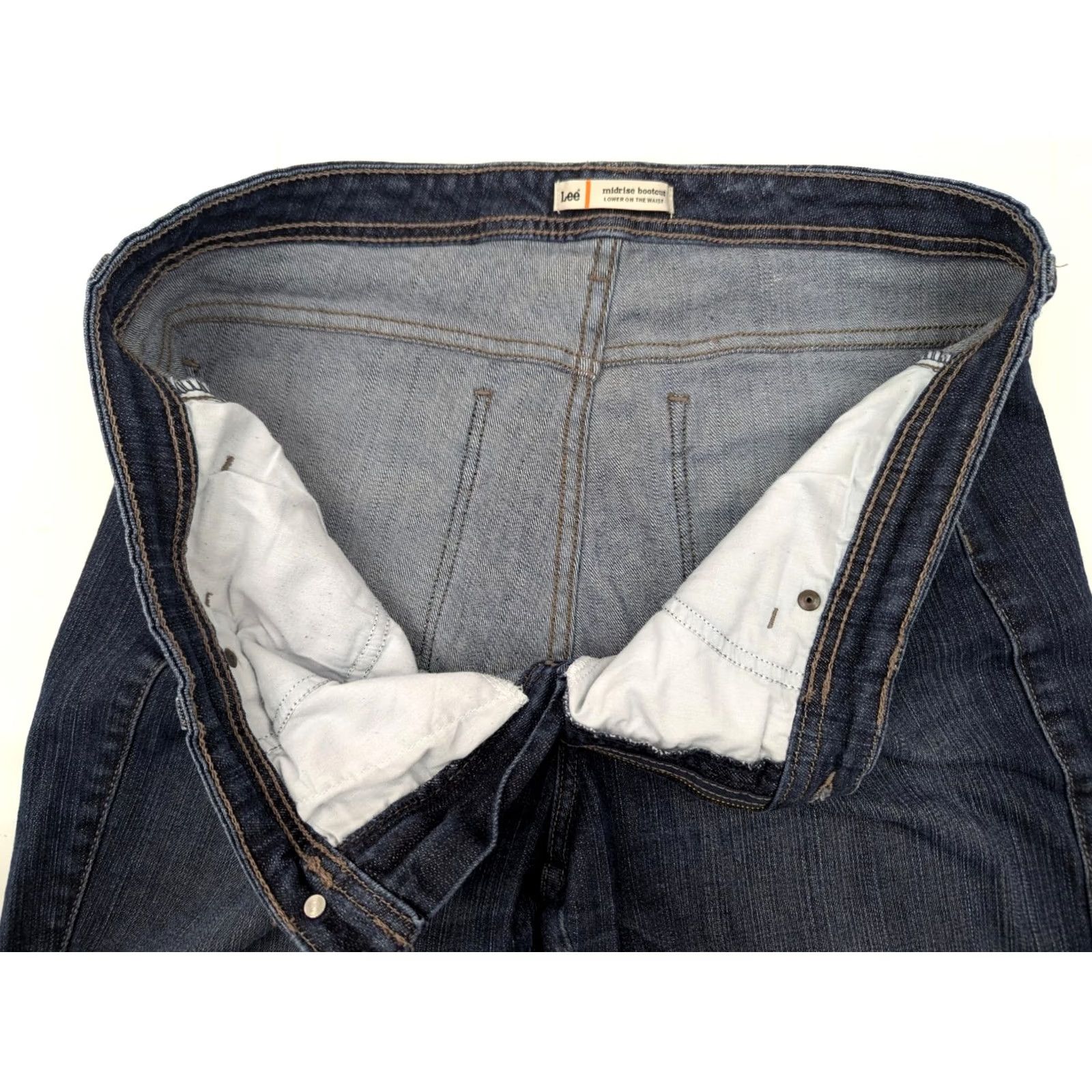 Lee LEE Riders Jeans Bootcut Blue 18L Women Plus 18 Long Denim 5-Pocket Embroidered Back Pocket Size 40" / US 18 - 6 Thumbnail