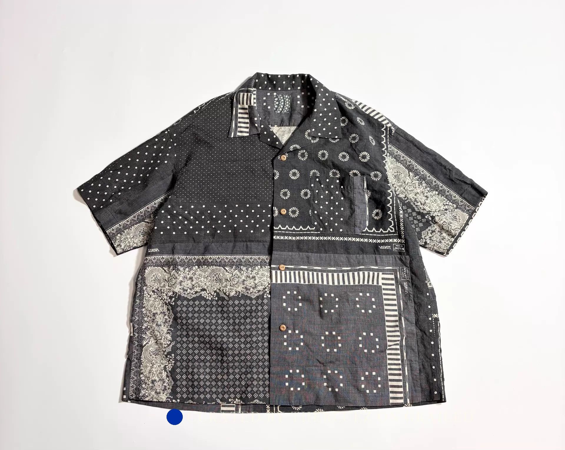 Visvim Colorblock Mud Dye Button-Up Shirt Size US L / EU 52-54 / 3 - 1 Thumbnail
