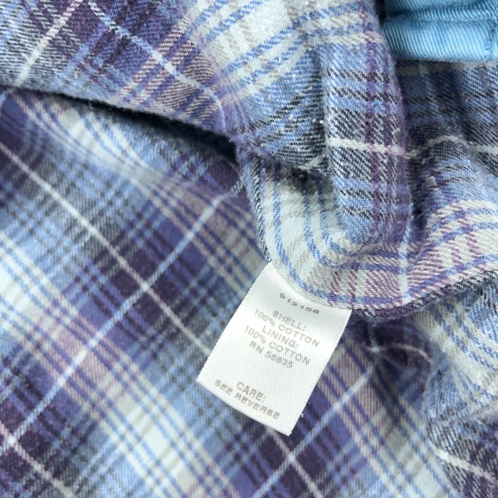 Vintage Cabela's Shacket Women Medium Blue Twill Flannel Shirt Jacket Camp Work Pockets Size M / US 6-8 / IT 42-44 - 6 Thumbnail