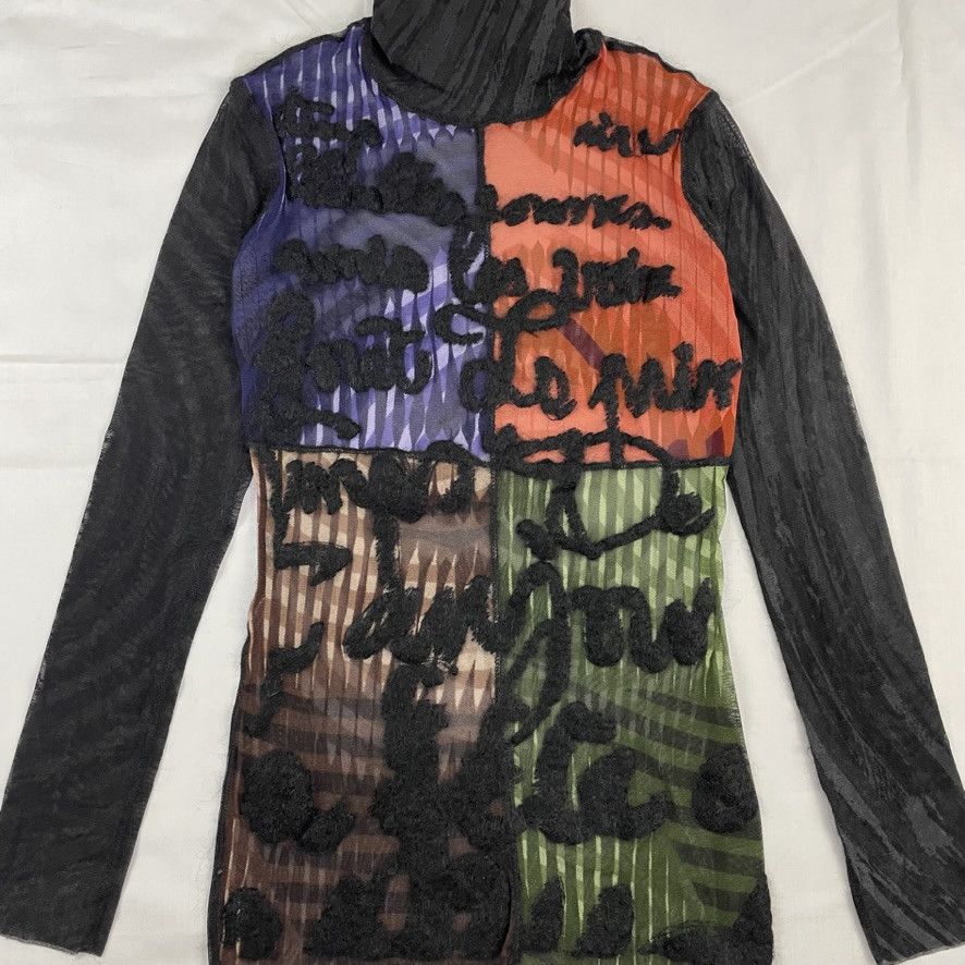 Jean Paul Gaultier AW2001 Jean Paul Gaultier Garbo/Dietrich Mesh Top Vintage Size US M / EU 48-50 / 2 - 5 Thumbnail