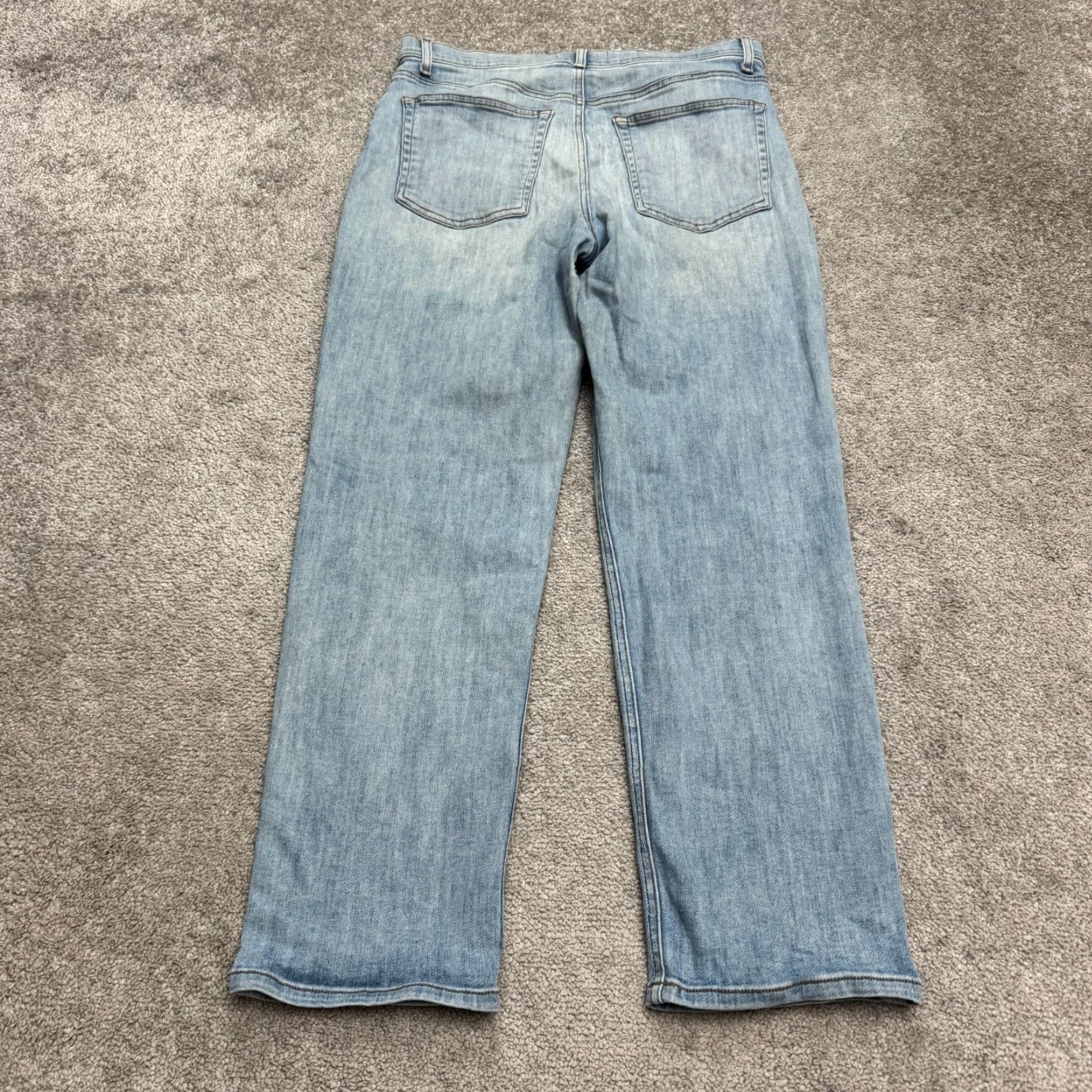 Reformation VINTAGE Reformation Claudia Relaxed Straight Leg Denim Jeans Womens 30 Curacao High Rise Blue 30 Jeans Womens Size 24" / US 00 / IT 34 - 2 Thumbnail