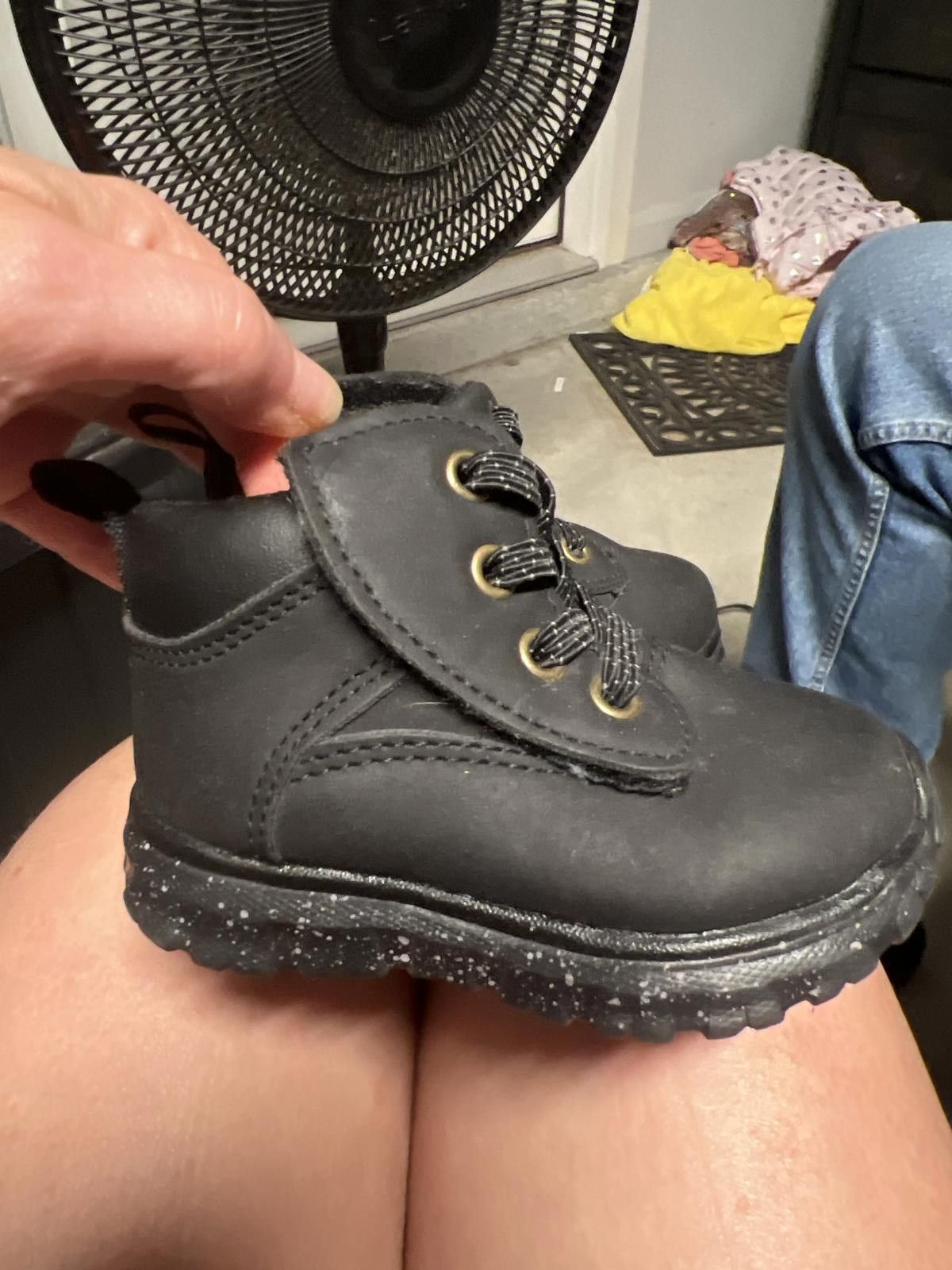 Other Wonder Nation Black Baby Boots - Comfortable and Durable Size US 5 / EU 37 - 3 Thumbnail