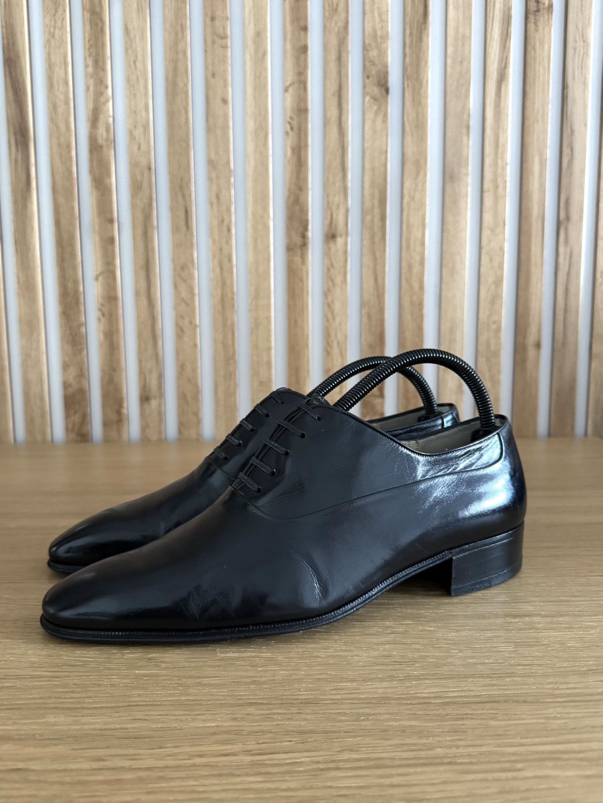 Artioli Artioli for Carvil Pour Monsieur Paris Black Oxford Shoes Size US 8 / EU 41 - 2 Thumbnail