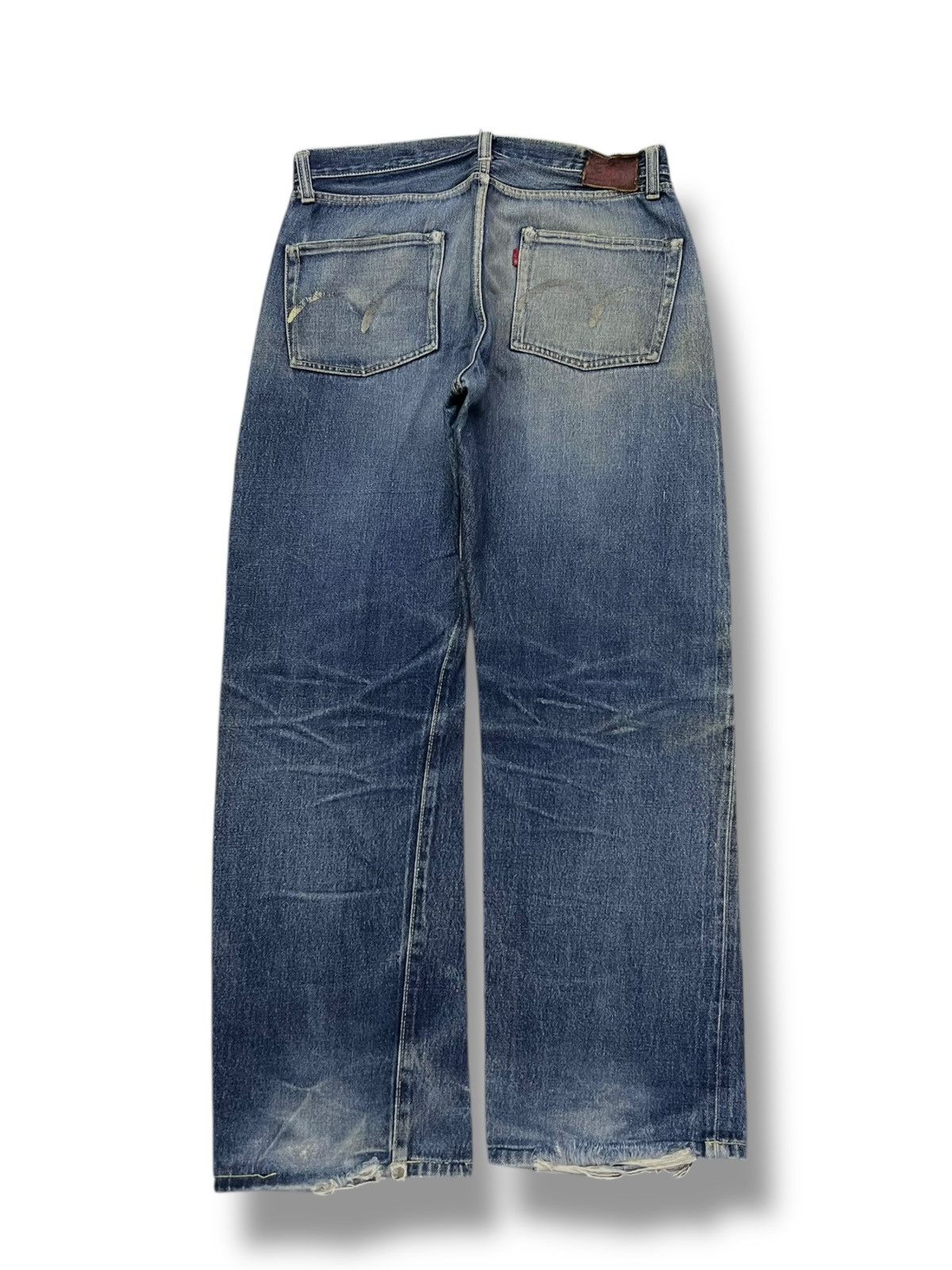 Japanese Brand Baggy Vintage Racy Blue & Co Selvedge Denim Japan Size US 33 - 3 Thumbnail
