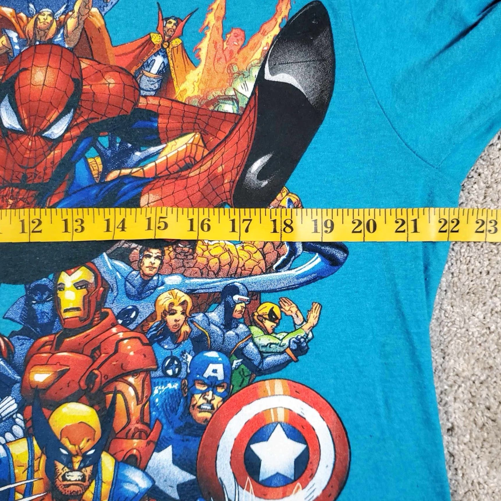 Vintage VINTAGE Marvel Mad Engine Shirt Blue L Men T-Shirt Crew Neck Short Sleeve Size US L / EU 52-54 / 3 - 5 Thumbnail