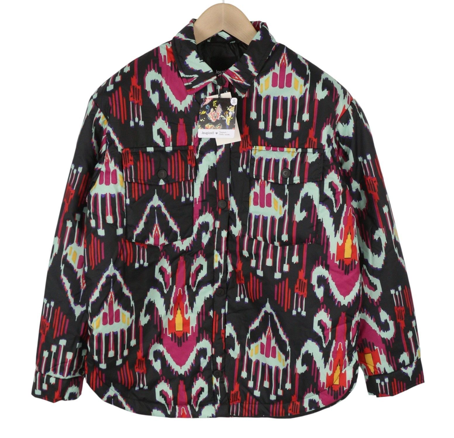 Desigual ELIOT M Colourful Abstract Print Padded Jacket 88467 Size M / US 6-8 / IT 42-44 - 1 Thumbnail