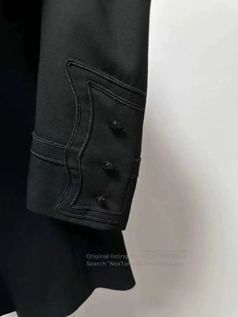 Saint Laurent Paris Saint Laurent Paris Solid Black Court Jacket Size US M / EU 48-50 / 2 - 5 Thumbnail