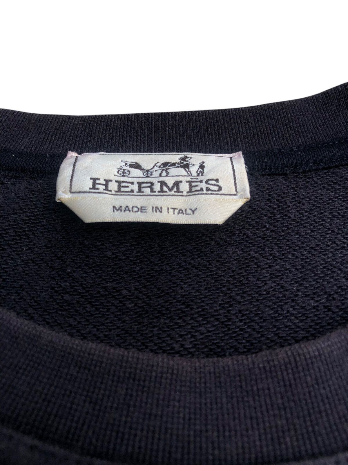 Hermes HERMÈS H Graphic Print Crew Neck Designer Sweatshirt Size US L / EU 52-54 / 3 - 7 Thumbnail