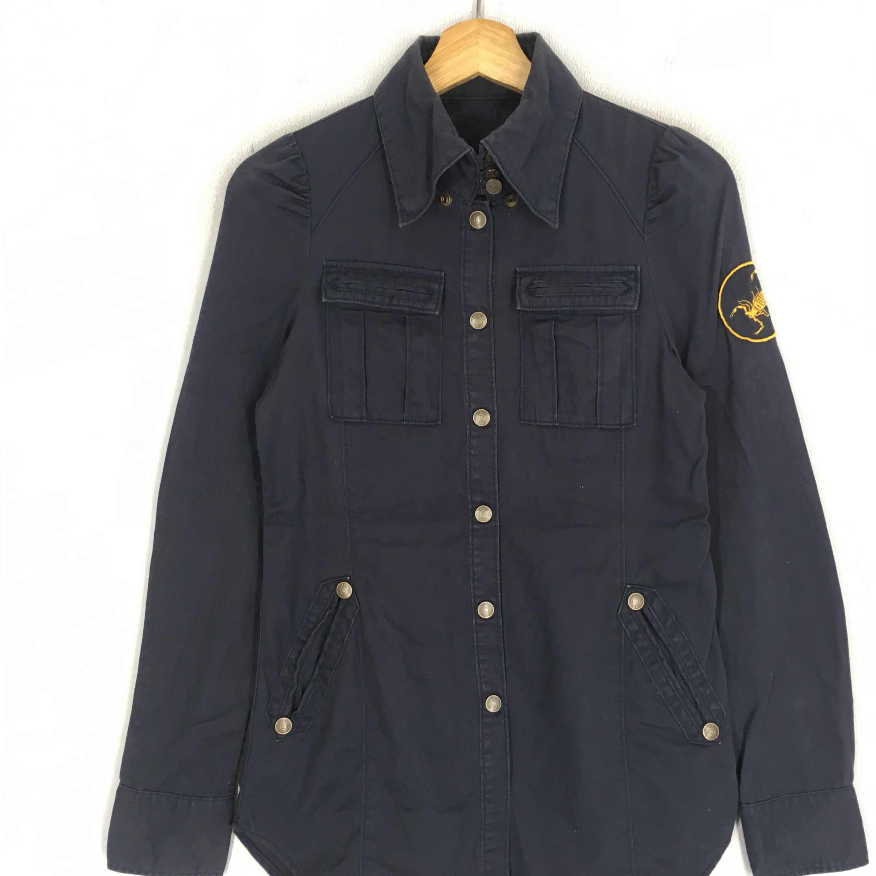 Hysteric Glamour Vintage Hysteric Glamour Japan Blue Shirt Xsmall - 1856 Size US XXS / EU 40 - 3 Thumbnail