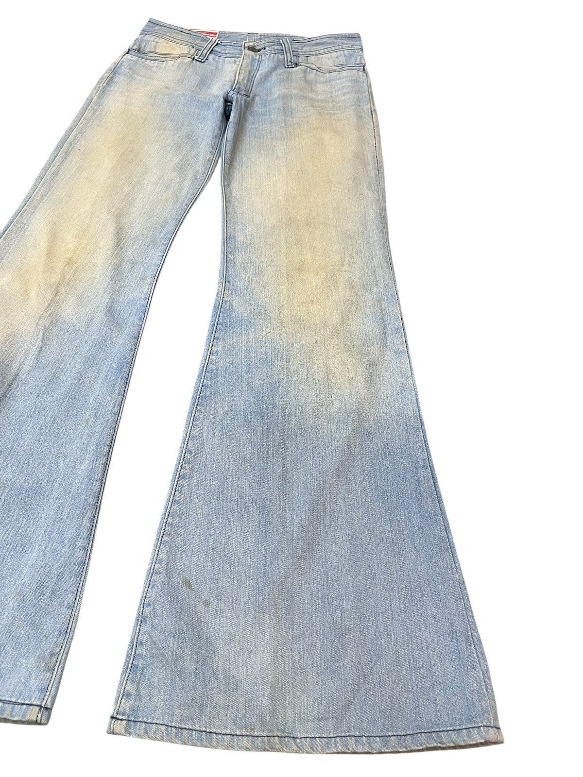 Beauty Beast × Japanese Brand Vintage Betty Smith Flare Bell Bottom Mudwash Denim Size US 29 - 4 Thumbnail
