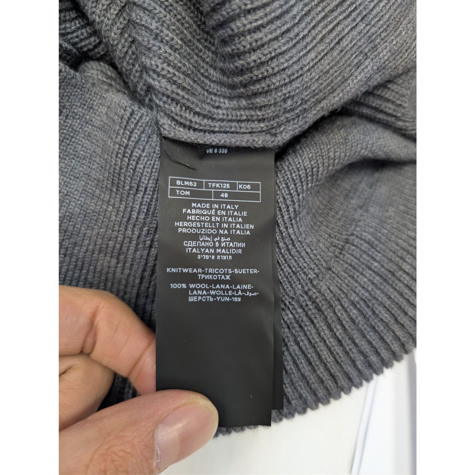 Tom Ford o1rshd1 CC20 Zipper Hi-Neck Sweatshirt in Grey Size US M / EU 48-50 / 2 - 17 Thumbnail