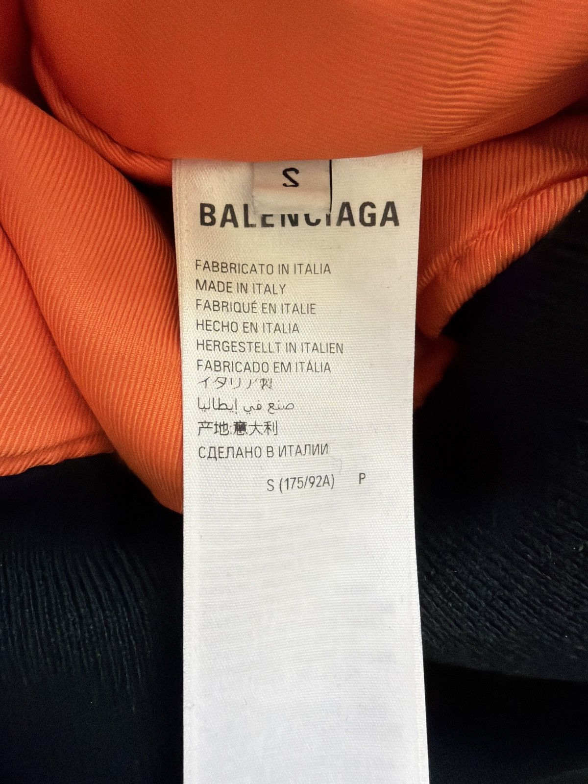 Balenciaga Balenciaga Runway Scarf Bomber Jacket Black Size S Size US S / EU 44-46 / 1 - 4 Thumbnail
