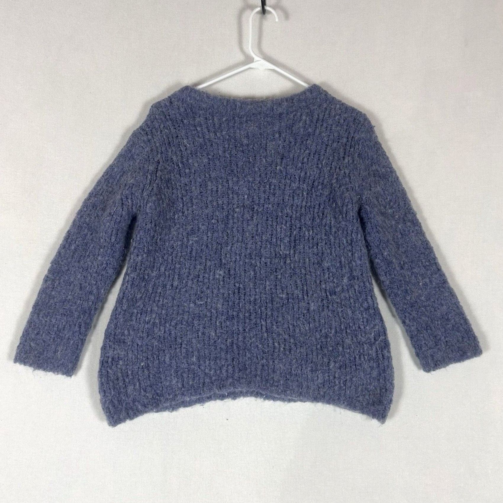 J.Crew J.CREW Sweater Womens S Wool Alpaca Blend Pullover Mock Neck Pockets Slim Knit Blue - Mens Women Size S / US 4 / IT 40 - 5 Thumbnail