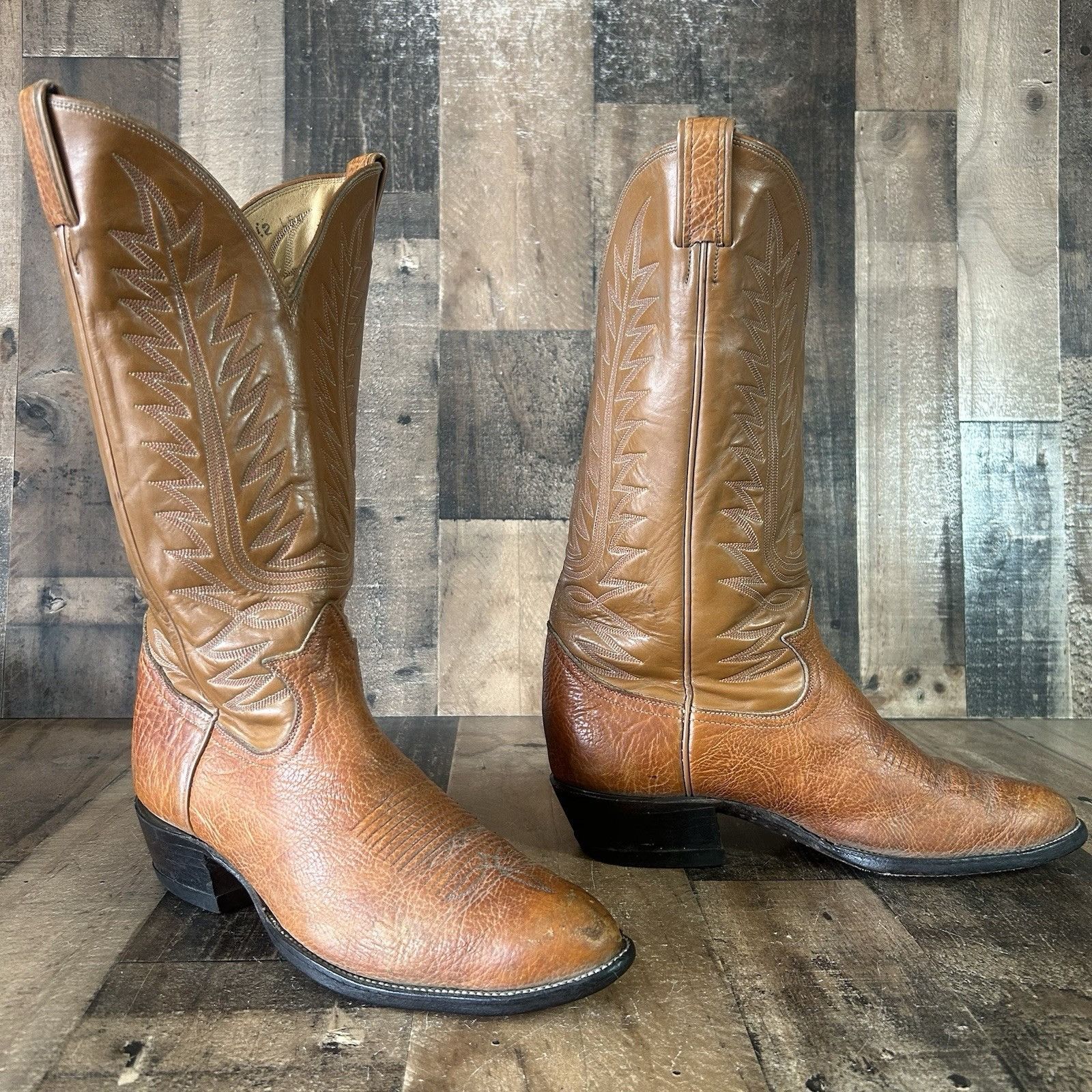 Tony Lama Tony Lama Vintage Gold Label Cowboy Boots Mens 10.5 E Size US 10.5 / EU 43-44 - 7 Thumbnail
