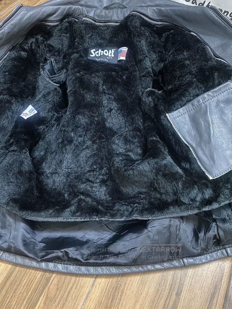 Schott Schott 643 Classic Straight Lapel Leather Jacket Size US XS / EU 42 / 0 - 7 Thumbnail