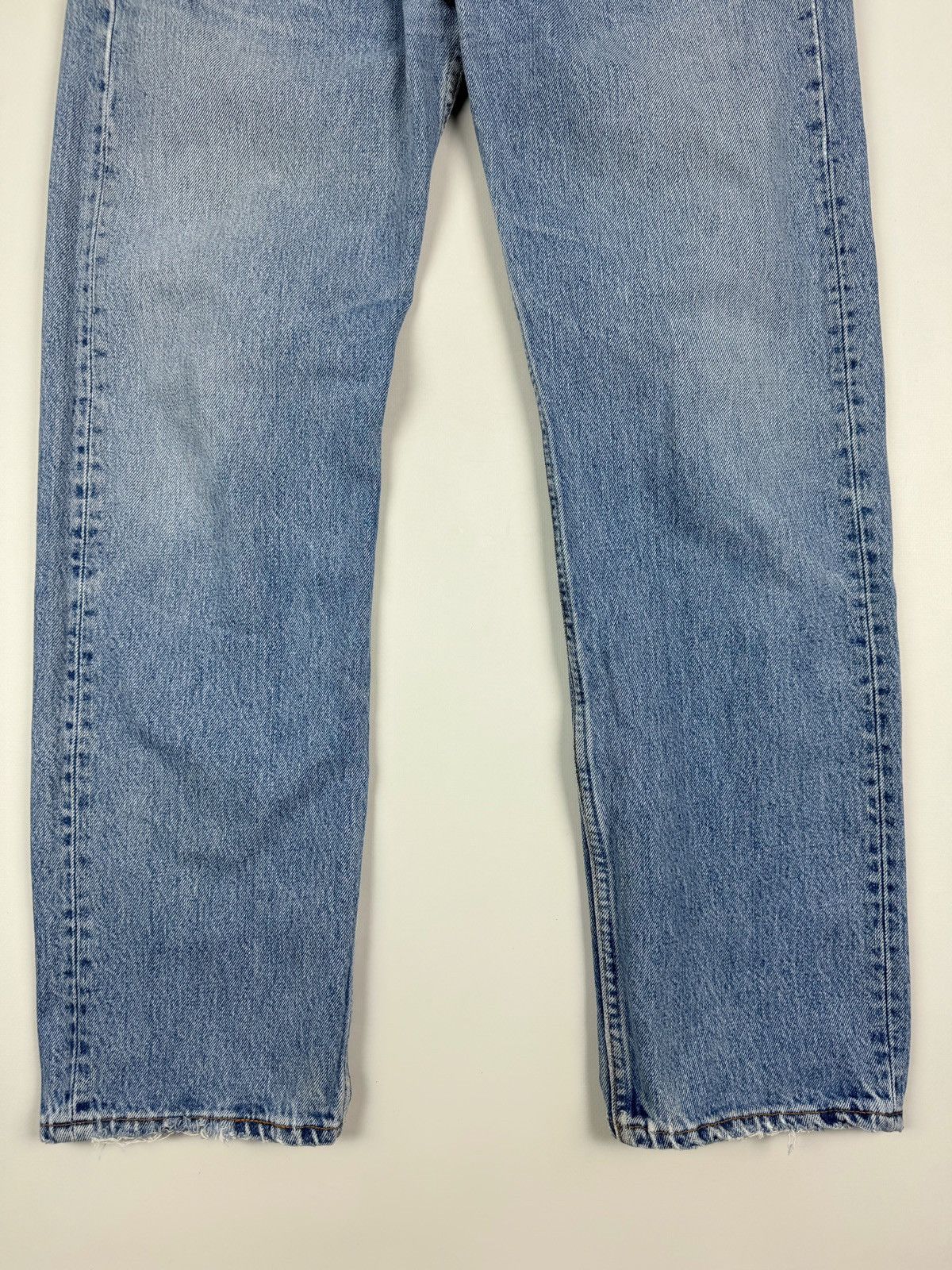 Levi's 90’s Distressed Levi’s 501 Washed Blue Jeans Pants Made USA Size US 32 / EU 48 - 4 Thumbnail