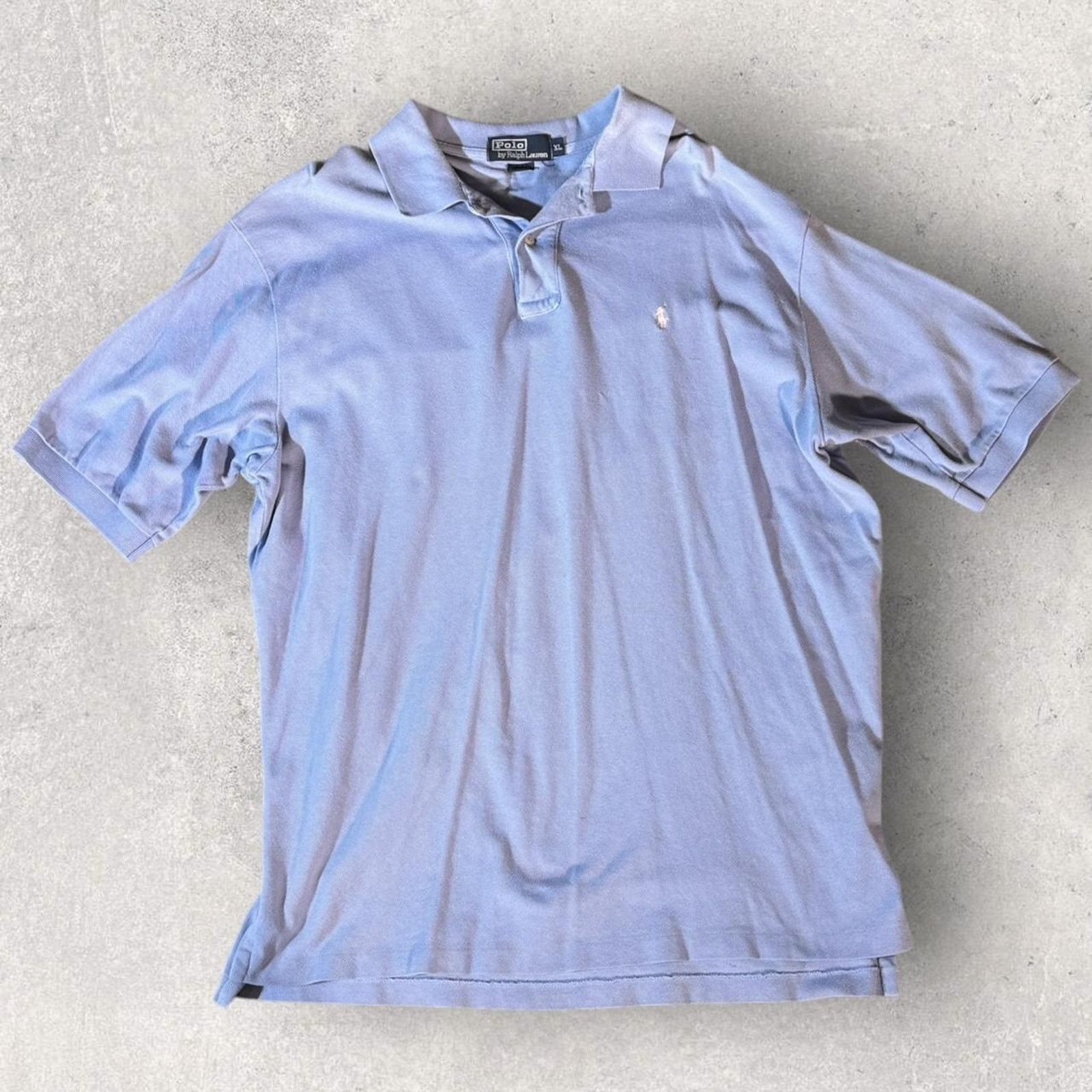 Polo Ralph Lauren Vintage Blue Polo Ralph Lauren polo shirt Size US XL / EU 56 / 4 - 2 Thumbnail