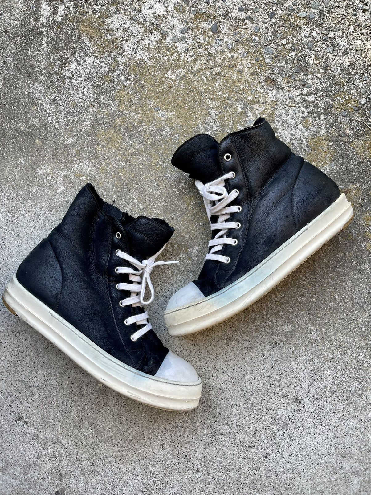 Rick Owens AW13 PLINTH Shearling Ramones professional repairs 