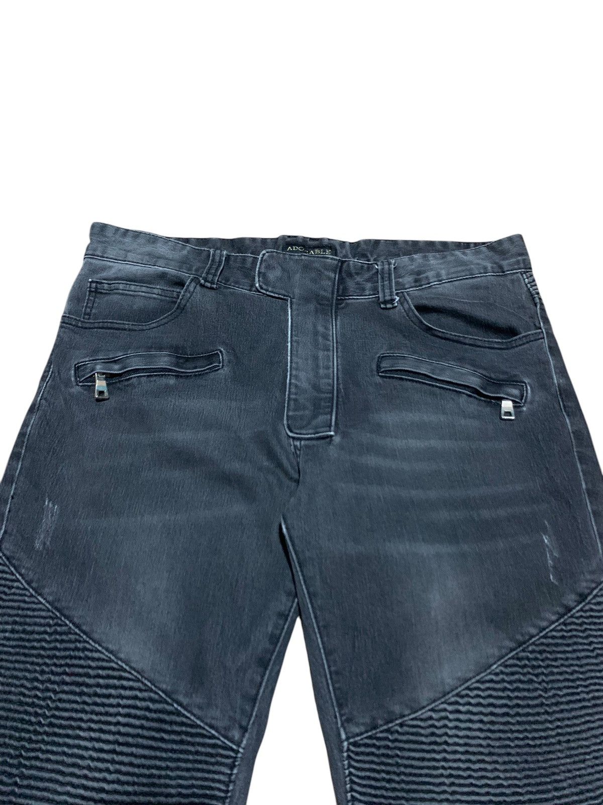 If Six Was Nine × Japanese Brand × Le Grande Bleu (L.G.B.) Adorable skinny biker denim jeans like balmain Size US 34 / EU 50 - 3 Thumbnail