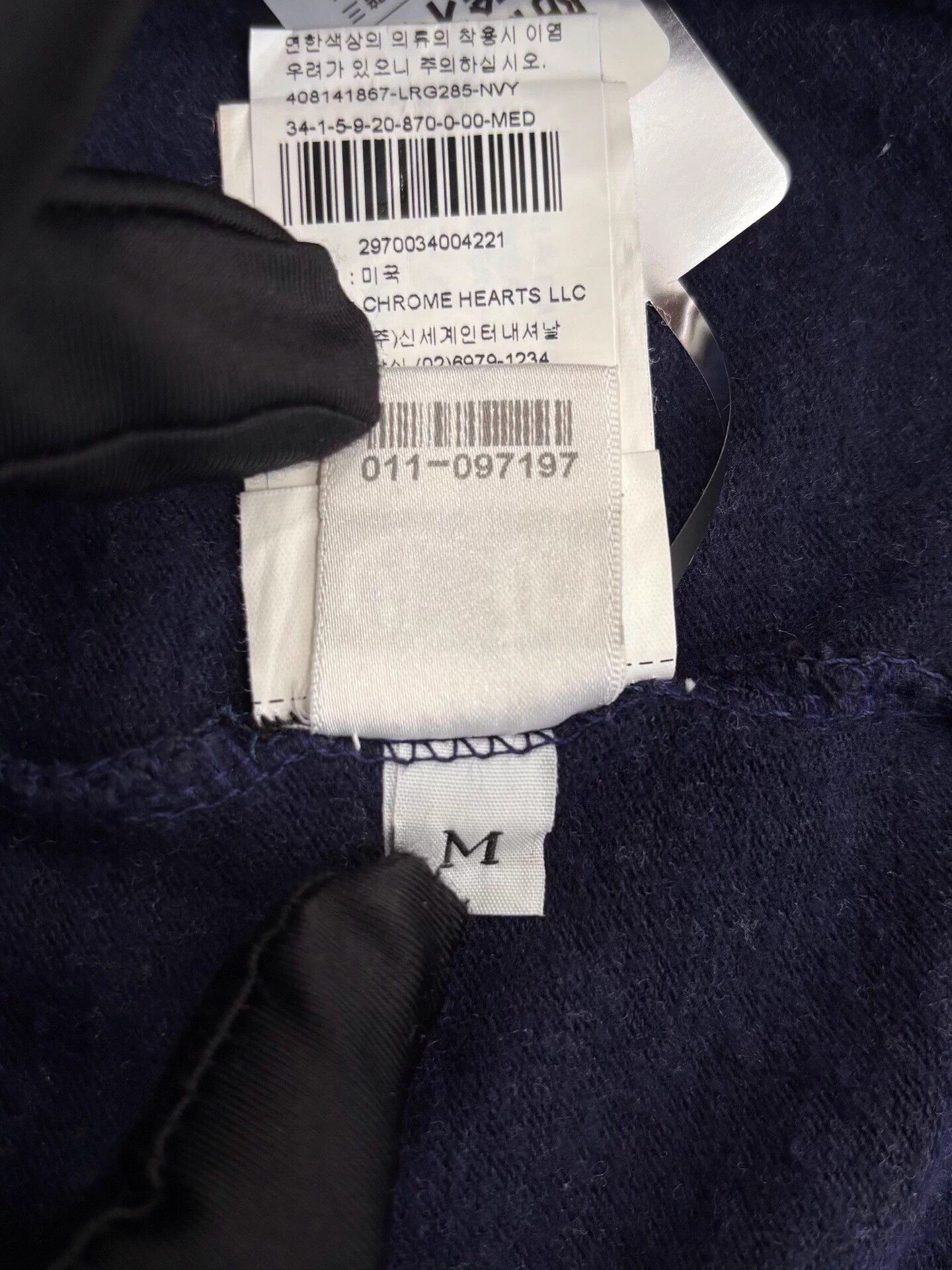 Chrome Hearts Chrome Hearts x MattyBoy Cross Scroll Wmn's Navy SS Tee M Size M / US 6-8 / IT 42-44 - 6 Thumbnail