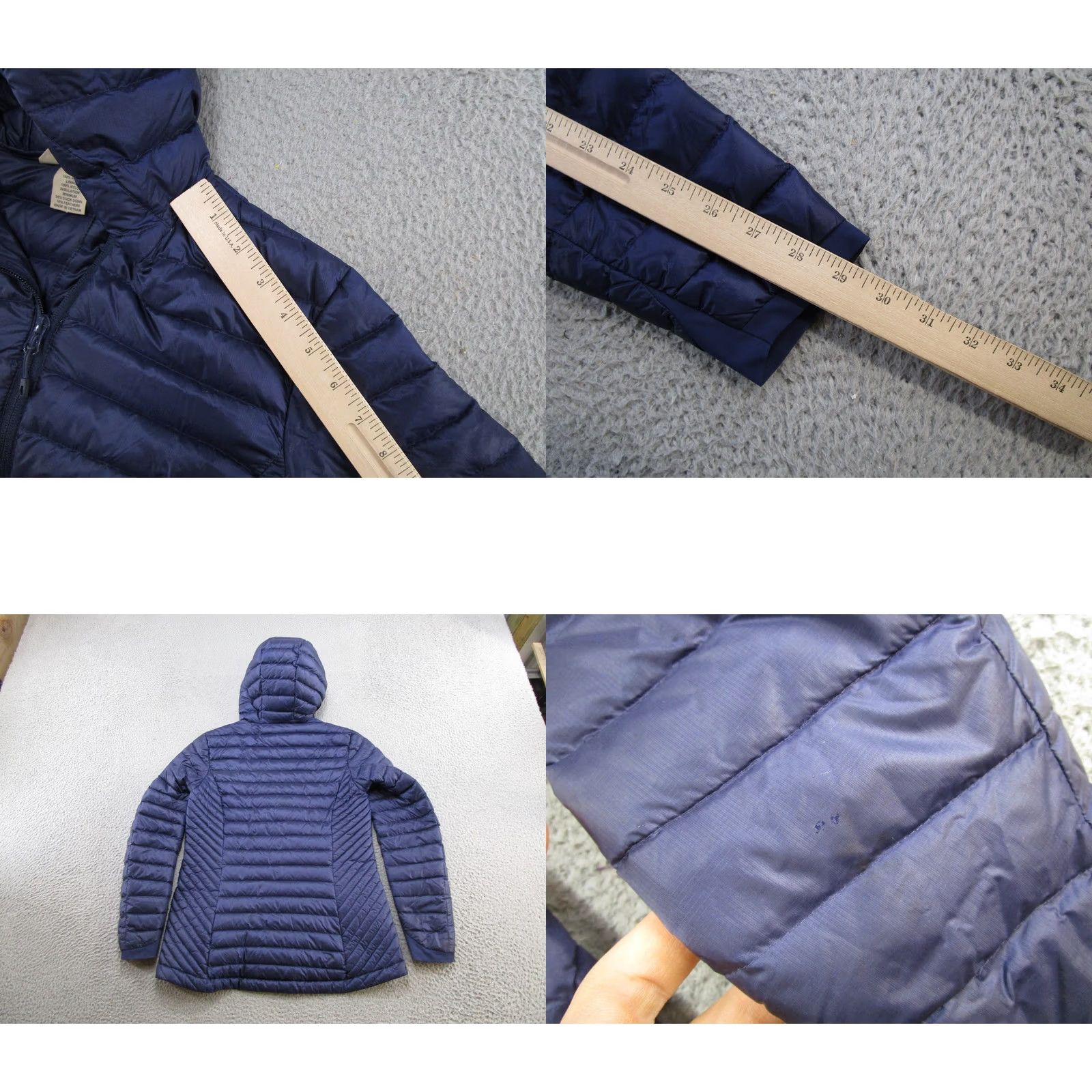 Vintage Duluth Blue 650 Duck Filled Down Right Jacket Womens S Full Zip Pertex Quantum Parka Hooded Mid-Length Zip Off 1st Item Adult Womens Size S / US 4 / IT 40 - 8 Thumbnail