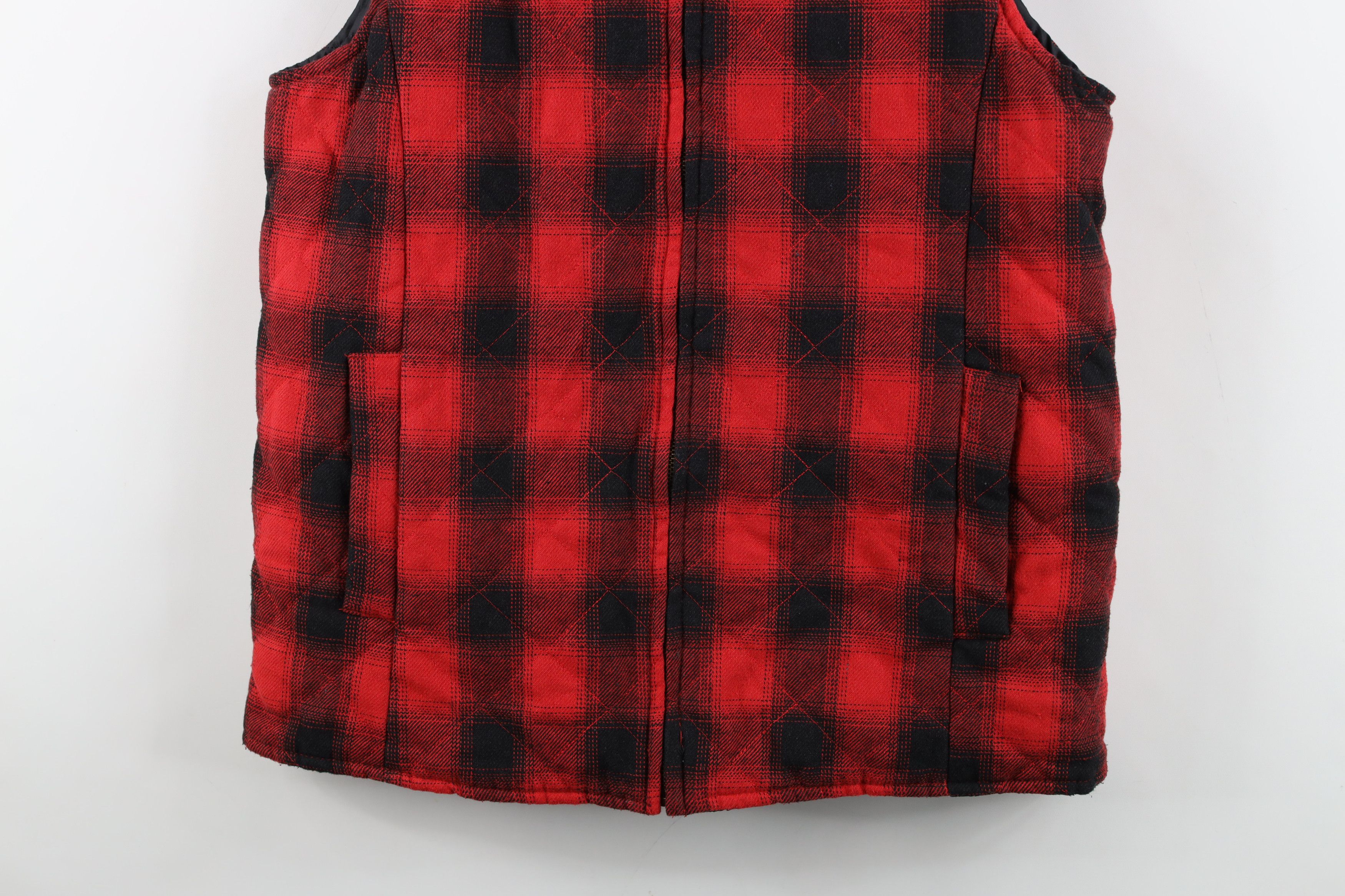 Vintage Simply Southern Fleece Flannel Quilted Puffer Vest Jacket Size M / US 6-8 / IT 42-44 - 3 Thumbnail
