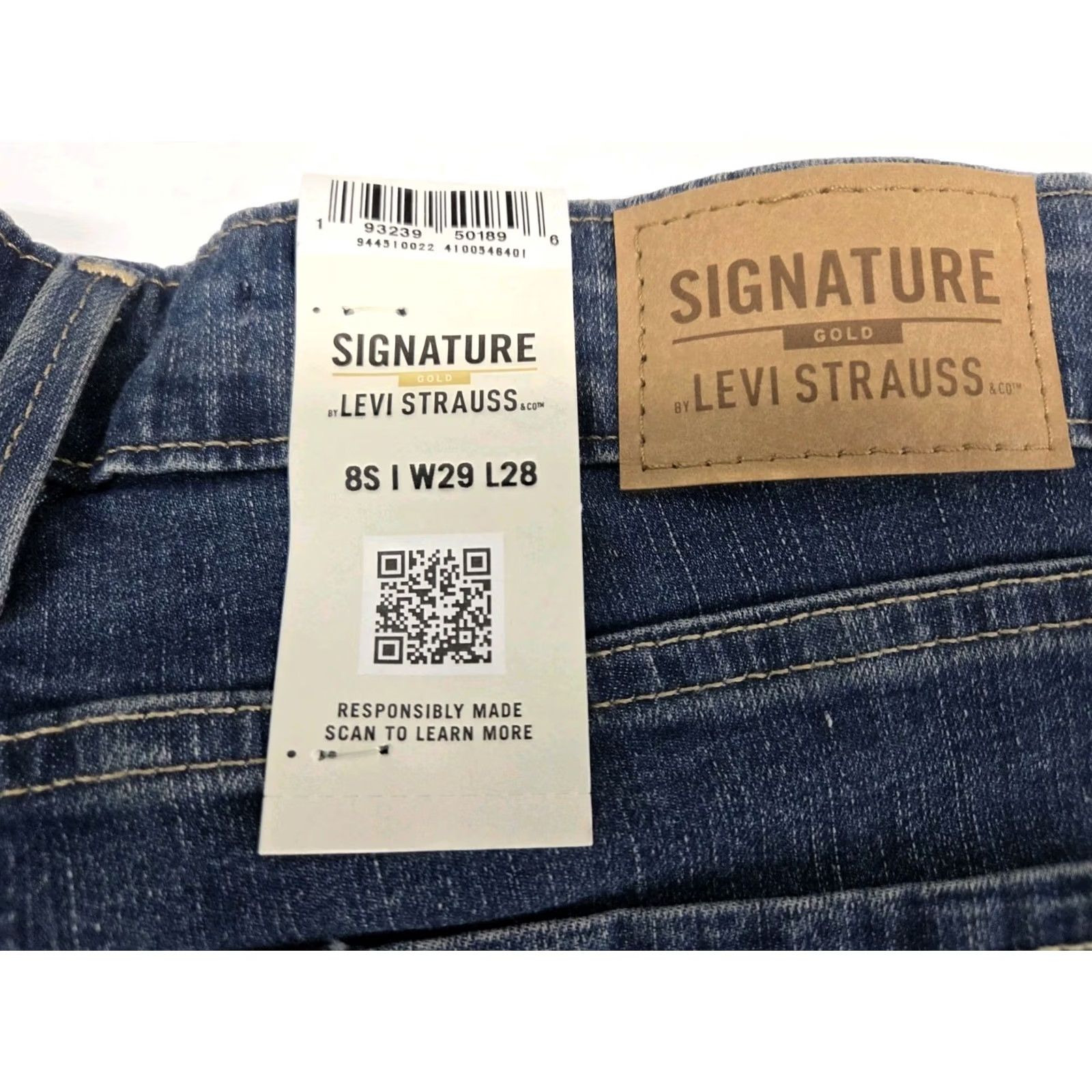 Levi's Levi's Signature Skinny Jeans Women's Size 8s 29/28 NWT Blue Denim #8821 Size 30" / US 8 / IT 44 - 6 Thumbnail