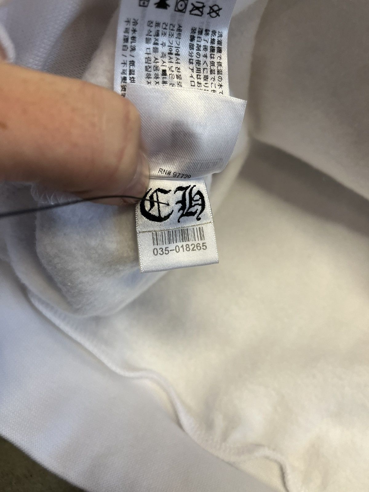 Chrome Hearts White Spell Out Hoodie Size US XL / EU 56 / 4 - 7 Thumbnail