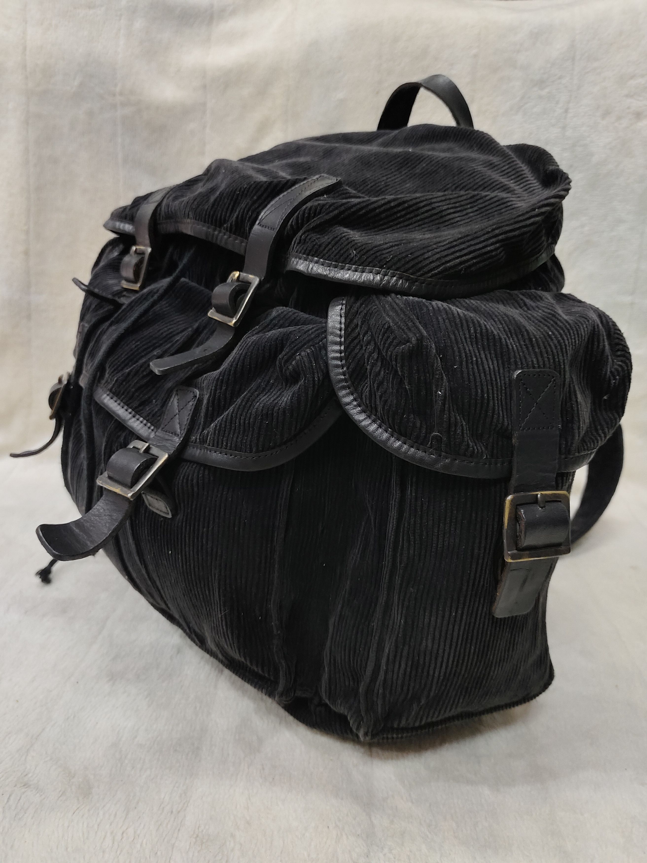 Yohji Yamamoto RARE 🇯🇵 Y's For Men 🇯🇵 Corduroy Multi Pocket Backpack Size ONE SIZE - 3 Thumbnail