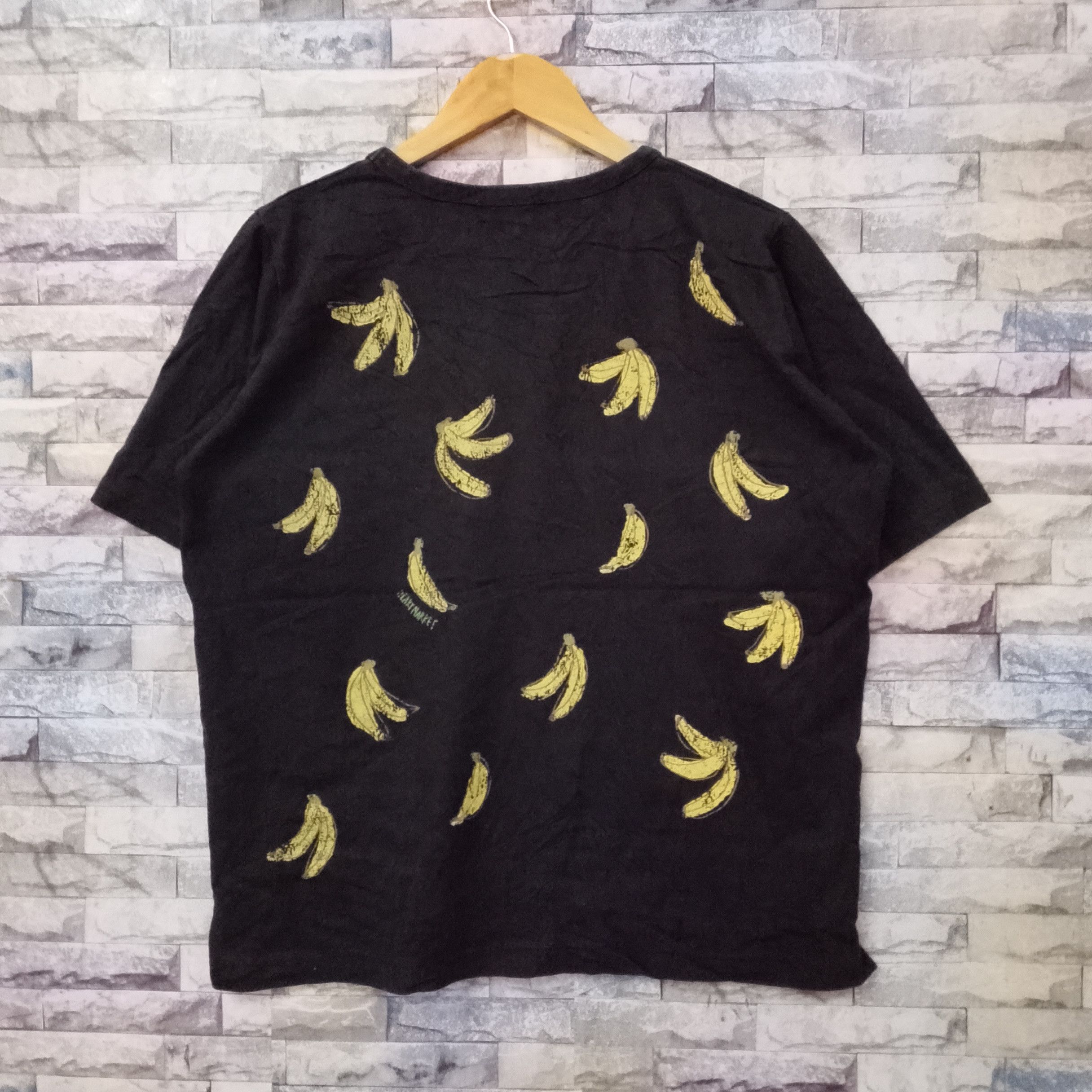 Japanese Brand Heart Marker Banana Printed Boxy Tee Size US M / EU 48-50 / 2 - 2 Thumbnail