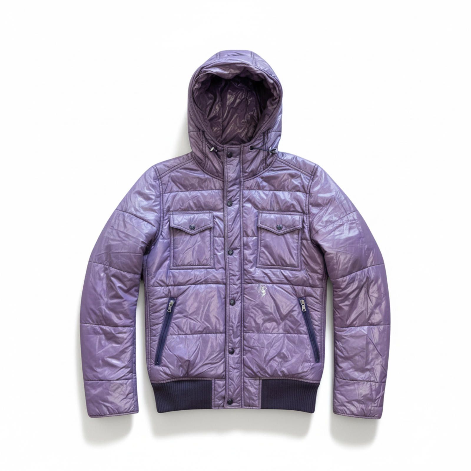 Hysteric Glamour Hysteric Glamour - Purple Quilted Hooded Jacket Size M / US 6-8 / IT 42-44 - 1 Thumbnail