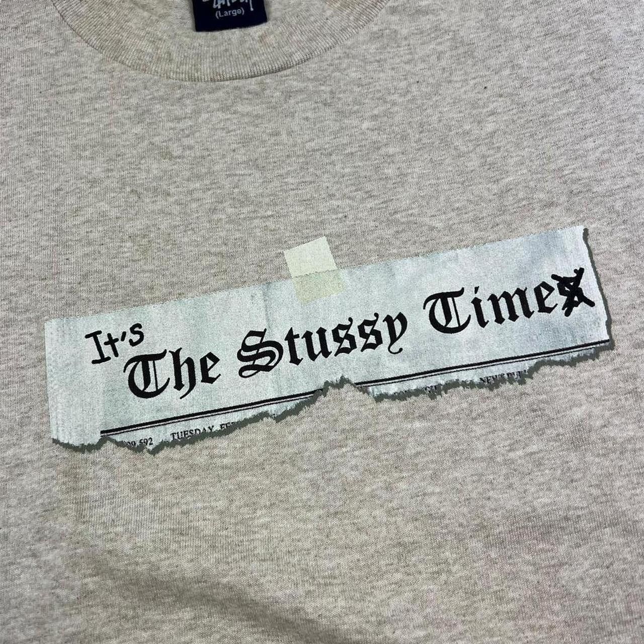 Stussy Vintage 2000s Stussy Newspaper Headline T-Shirt - Large Size US L / EU 52-54 / 3 - 3 Thumbnail