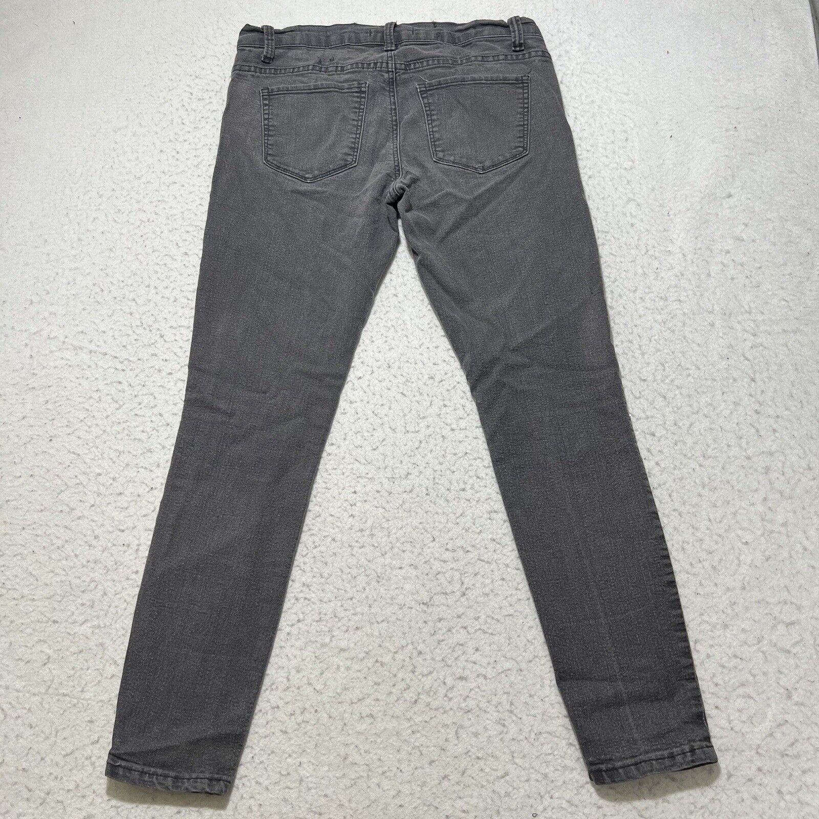 Forever 21 Forever21 28x27 Skinny Leg Gray Stretch Denim Low Rise Jeans Size 28" / US 6 / IT 42 - 5 Thumbnail