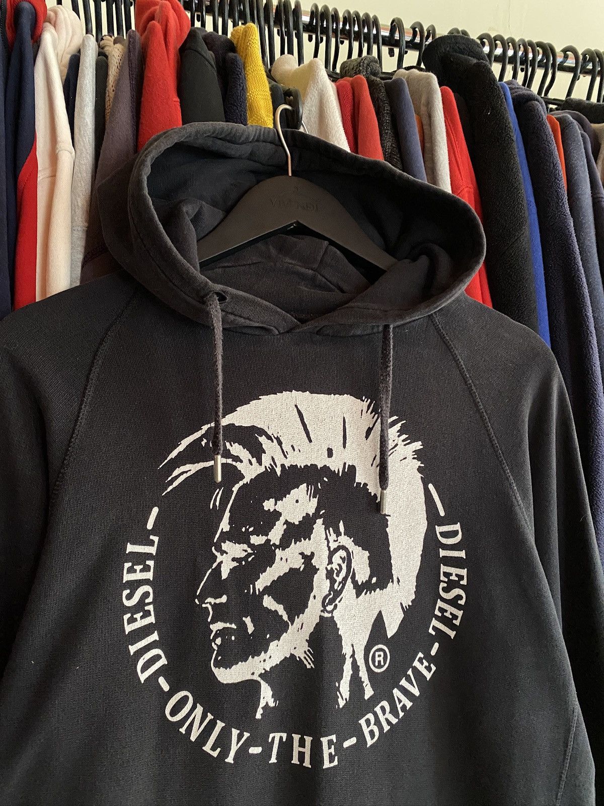 Diesel VINTAGE DIESEL PUNK BIG LOGO HOODIE Y2k Size US M / EU 48-50 / 2 - 2 Thumbnail