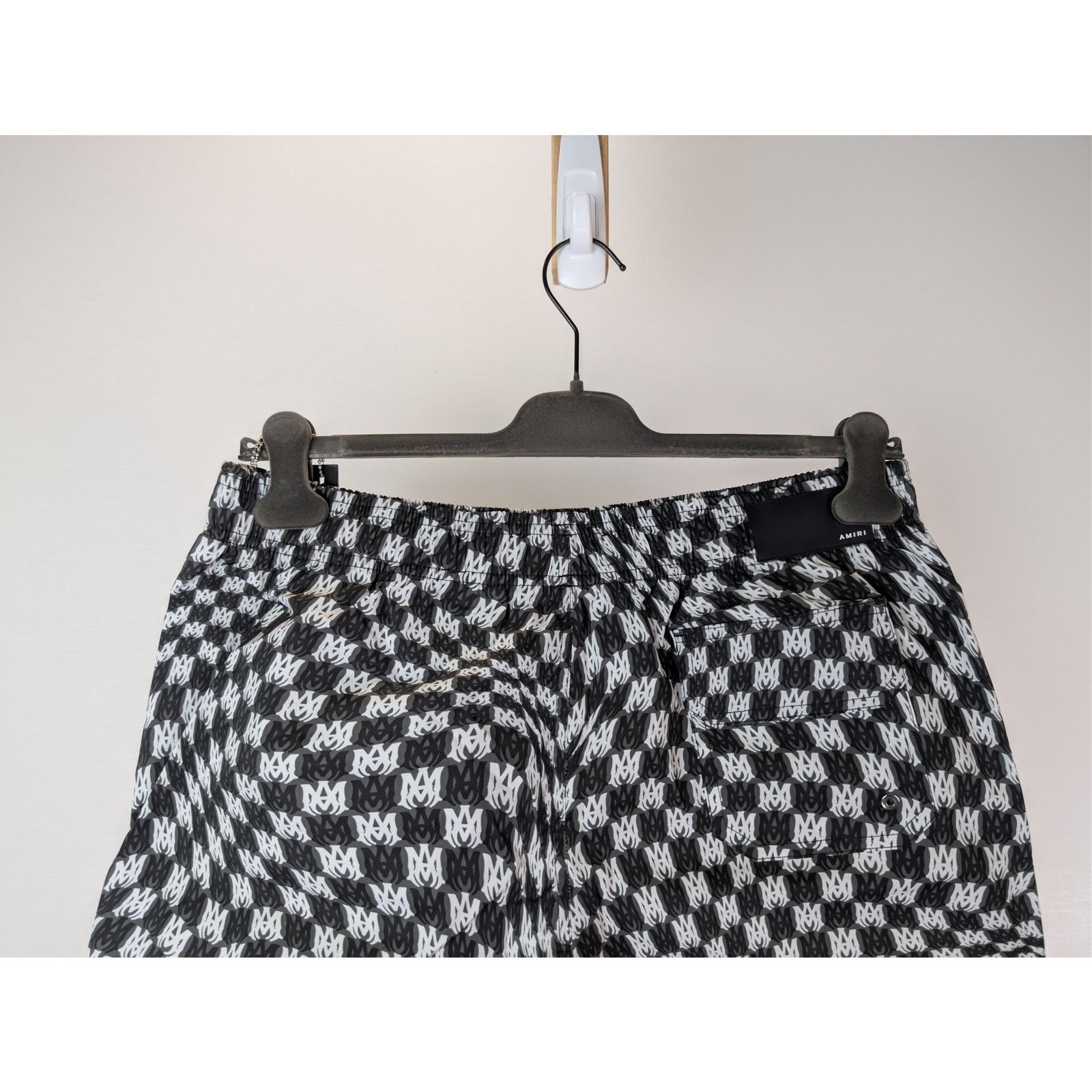 Amiri o1rshd1 Wavy MA Swim Trunk Shorts in Black XL Size US 36 / EU 52 - 12 Thumbnail