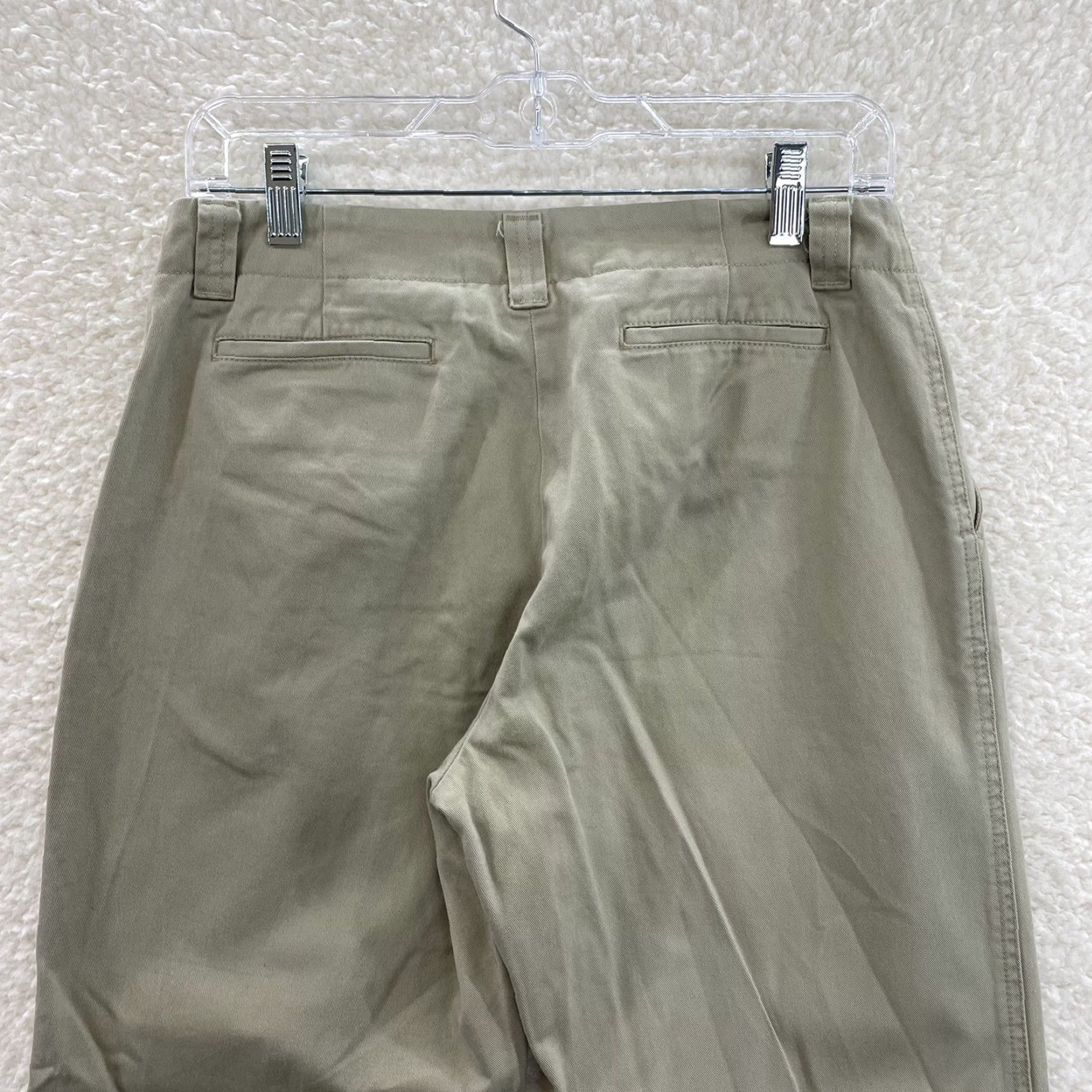 Gap VINTAGE Gap Pants Womens 8 Khaki Tan Relaxed Straight Leg Crop Ankle 28 Beige Cotton 90s Size 30" / US 8 / IT 44 - 4 Thumbnail