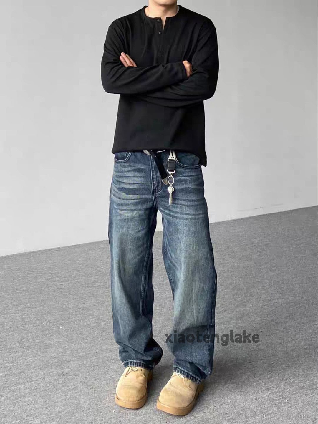 Vintage Utility loose baggy skate hiphop yuppie cargo jeans Size US 34 / EU 50 - 2 Thumbnail