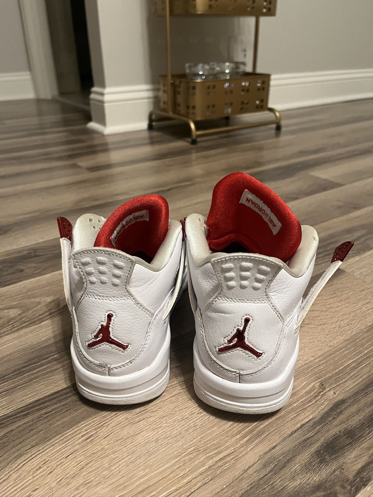 Nike Jordan Metallic Red Fours Size US 8 / IT 38 - 1 Thumbnail